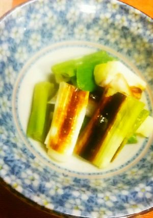 魚グリルで簡単!炙りねぎのゆず胡椒和え♪-レシピのメイン写真