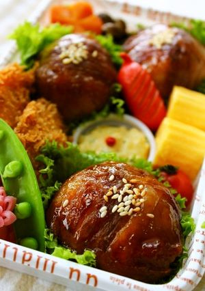 ガッツリ!!肉巻きおにぎり-レシピのメイン写真