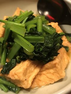 厚揚げと小松菜のさっと煮-レシピのメイン写真