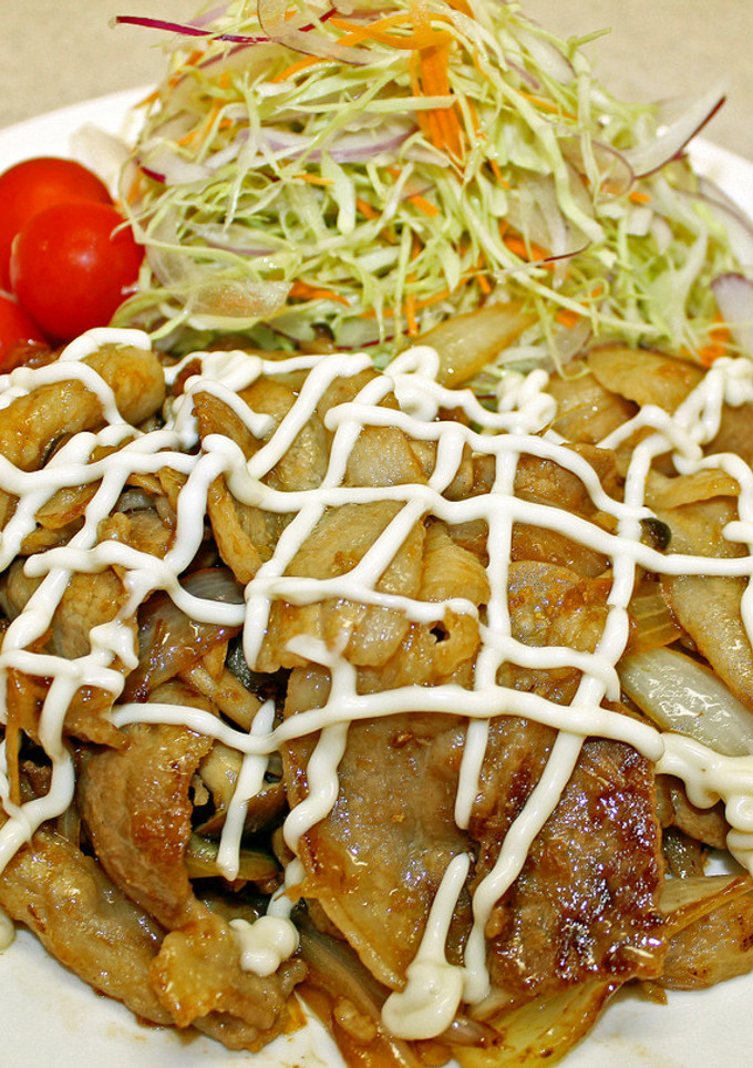 簡単！豚の生姜焼きのマヨネーズ添え-レシピのメイン写真