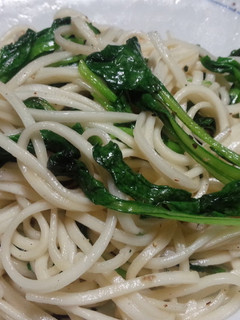 間引き菜の塩焼うどん-レシピのメイン写真