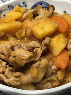 フライパンで炒め煮肉じゃが-レシピのメイン写真