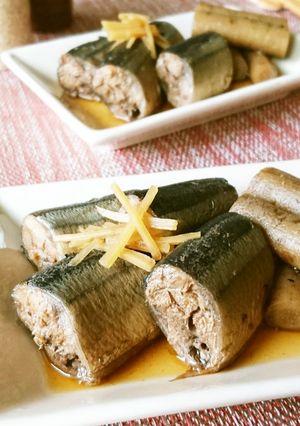 さんまとごぼうの生姜煮☆圧力鍋で-レシピのメイン写真