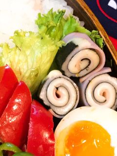 お弁当の隙間に♡くるくるハムのりチーズ☆-レシピのメイン写真