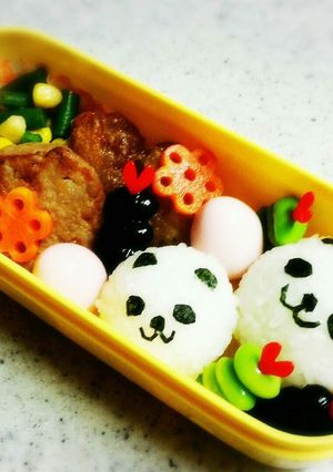 □■シンシン&シャンシャン親子弁当■□-レシピのメイン写真