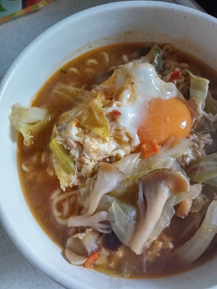チーズと卵でマイルド辛ラーメン-レシピのメイン写真