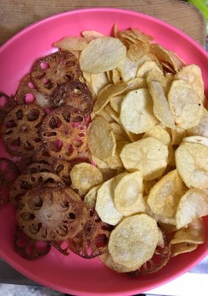 簡単おつまみ、おやつ！野菜チップス-レシピのメイン写真
