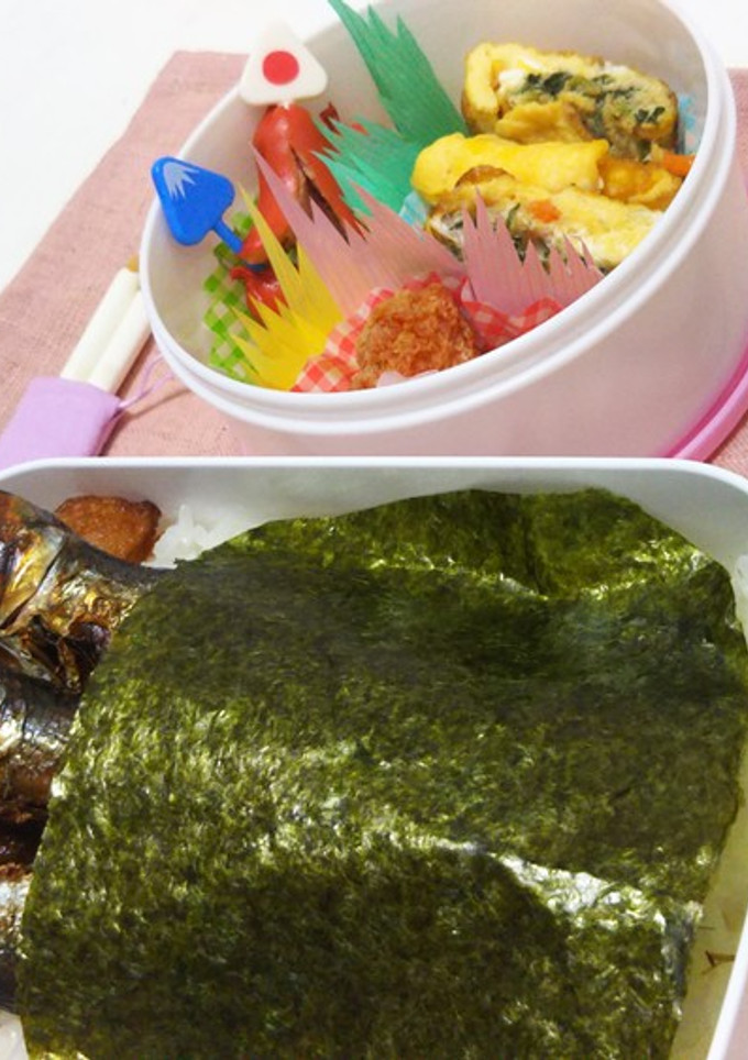 斬新。お昼寝。魚の丸干し弁当。-レシピのメイン写真