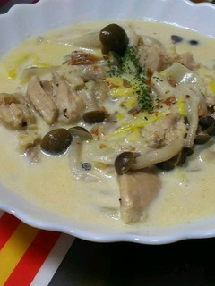 簡単★白菜×しめじ×チキンのクリーム煮♡-レシピのメイン写真