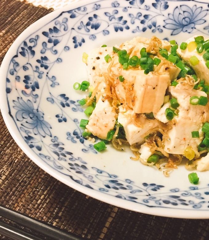 豆腐サラダ ポン酢とよく合う☆くずし豆腐サラダ～♪ レシピ・作り方 by