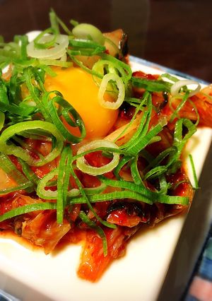 激ウマ♪男のキムチ冷奴-レシピのメイン写真