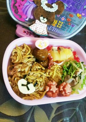 ジャッキーのそばめし弁当!!キャラ弁-レシピのメイン写真