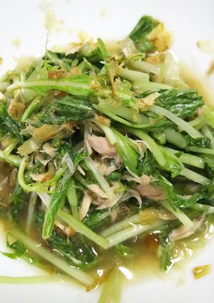 さっぱり水菜とツナのサラダ-レシピのメイン写真