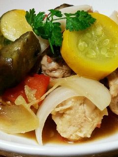 夏野菜とチキンのマリネ-レシピのメイン写真
