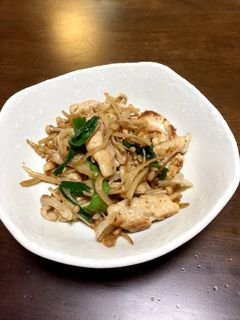 えのきと豚のマヨ炒め-レシピのメイン写真