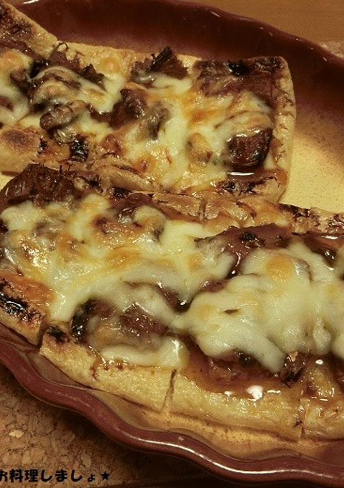簡単★油揚げといわし蒲焼きのチーズ焼き-レシピのメイン写真