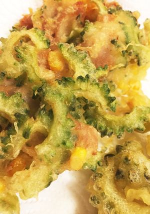 カリッサクッ！ゴーヤのかき揚げ-レシピのメイン写真