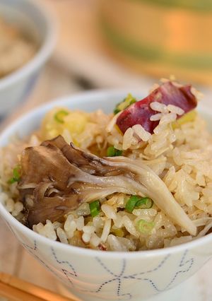さつま芋ときのこの炊き込みご飯-レシピのメイン写真