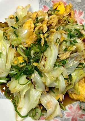 簡単な一品キャベツと卵中華炒め-レシピのメイン写真