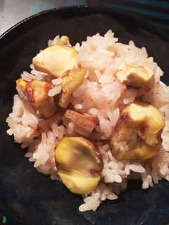 渋皮を少し残して栗ご飯♪-レシピのメイン写真