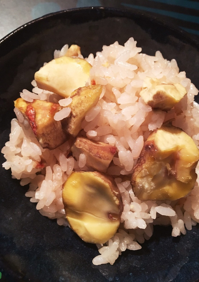 渋皮を少し残して栗ご飯♪-レシピのメイン写真