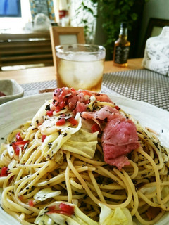 生ハムシソパスタ-レシピのメイン写真