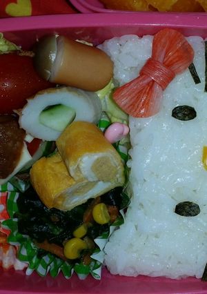 キティーキャラ弁-レシピのメイン写真