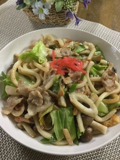 焼きうどん♡-レシピのメイン写真