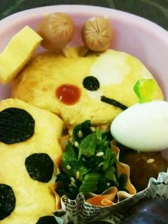 きりんさんのオムライス弁当!!キャラ弁-レシピのメイン写真