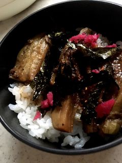 簡単 ナスの蒲焼き丼-レシピのメイン写真