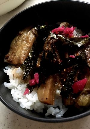 簡単 ナスの蒲焼き丼-レシピのメイン写真