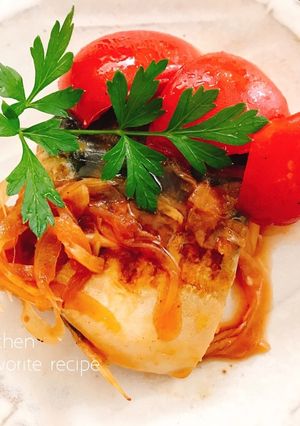 簡単♪サッパリ◎焼塩サバとトマトのマリネ-レシピのメイン写真