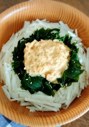 大根とワカメのシーチキンマヨサラダ-レシピのメイン写真