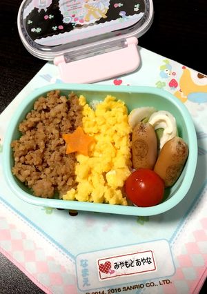 簡単!鶏そぼろ弁当-レシピのメイン写真