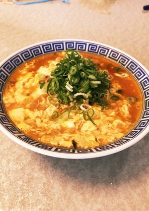 2度おいしい辛ラーメンで酸辣湯麺-レシピのメイン写真