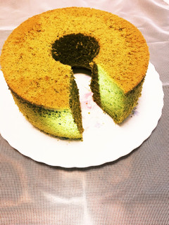 抹茶のシフォンケーキ-レシピのメイン写真
