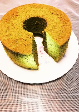 抹茶のシフォンケーキ-レシピのメイン写真