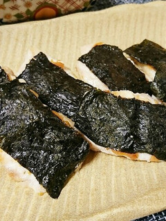 鶏むねの梅のり焼き-レシピのメイン写真
