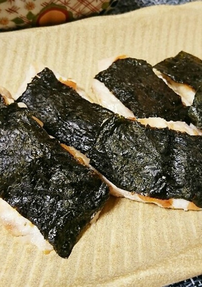 鶏むねの梅のり焼き-レシピのメイン写真