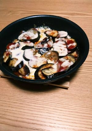 フライパンで簡単☆茄子チーズ焼き～♪-レシピのメイン写真