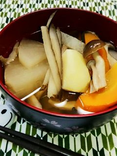 基本のだしで新米に合う具沢山汁-レシピのメイン写真