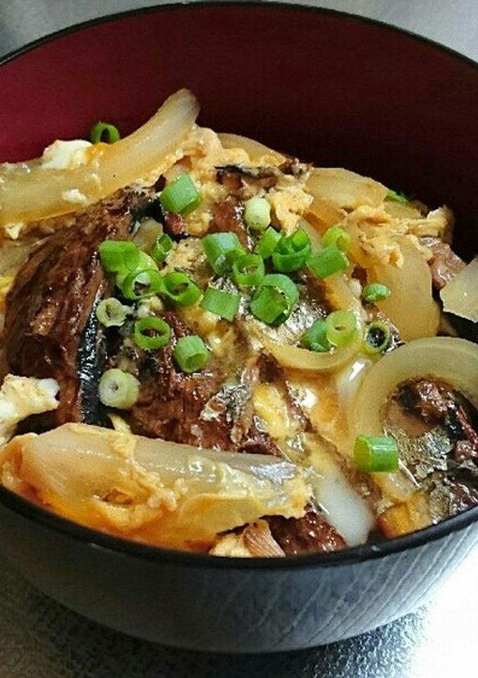 時短！簡単！さんまの蒲焼き缶詰め丼-レシピのメイン写真