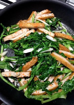 青菜(大根菜)の塩炒め-レシピのメイン写真