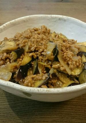 肉味噌なすび(ピーマン・もやしでも！)-レシピのメイン写真