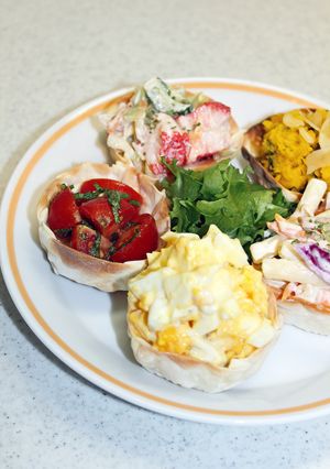 簡単！余った餃子の皮でおつまみサラダ-レシピのメイン写真