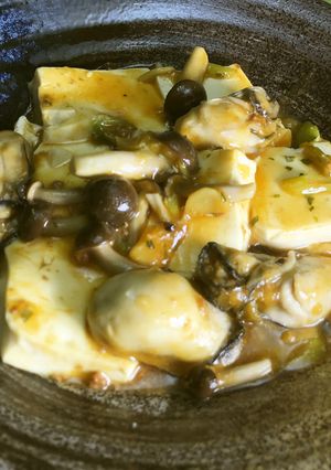 美人レシピ・かきと豆腐の炒め物-レシピのメイン写真