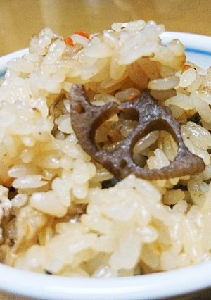 無水鍋で炊き込みご飯!!-レシピのメイン写真