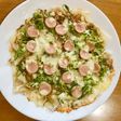 青ネギたっぷり餅リメイクピザ☆フライパン