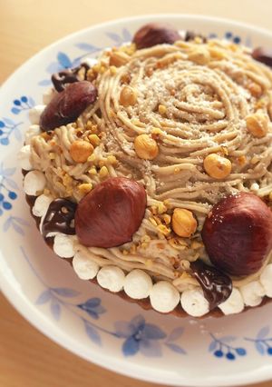 簡単秋味！モンブランタルト◆糖質オフ-レシピのメイン写真