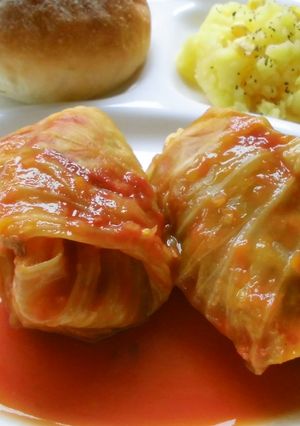 トマトジュースで煮込んだ♪ロールキャベツ-レシピのメイン写真
